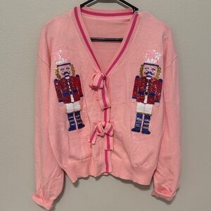 Pink Nutcracker Sweater